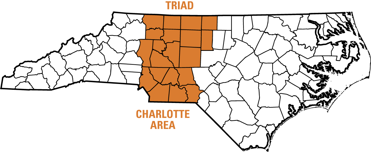 Triad NC Map